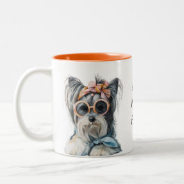Taza Bicolor Wag More, Bark Less – Whimsy in a 