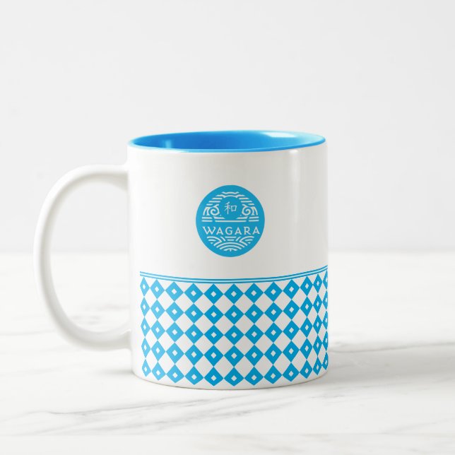 Taza Bicolor WAGARA Mug con el patrón Kuginuki (Izquierda)