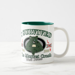 Taza Bicolor Wall Street/I sobrevivió al colapso del mercado