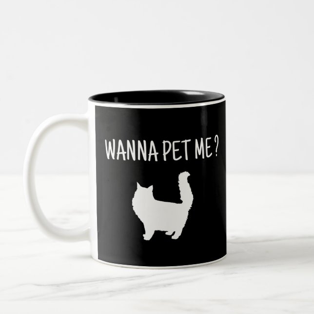 Taza Bicolor Wanna Mascota Me Cat (Izquierda)