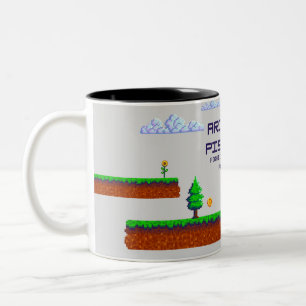 Taza Bicolor Warrior Dreamer - Aries Sun, Pisces Moon Zodiac Mu