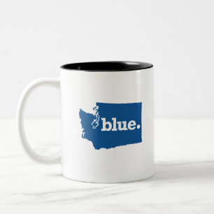 TAZA BICOLOR WASHINGTON AZUL ESTADO