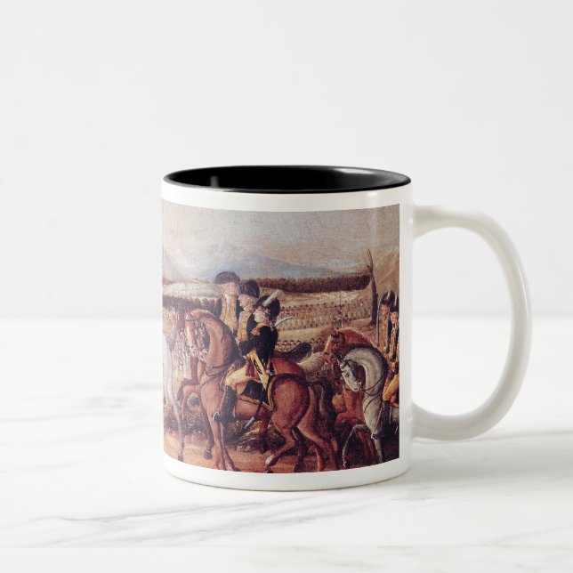 Taza Bicolor Washington que revisa al ejército occidental (Derecha)