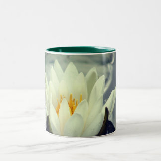 Taza Bicolor Water Lily Lotus Close Personalizado