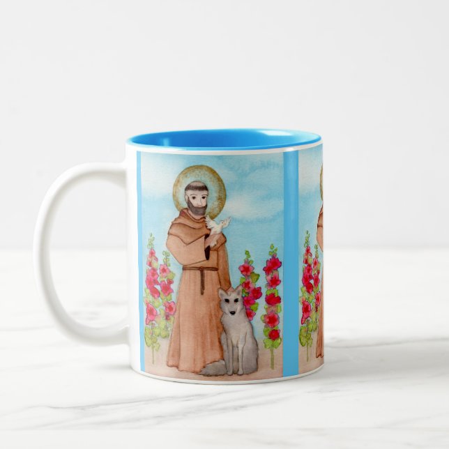 Taza Bicolor Watercolor de San Francisco (Izquierda)