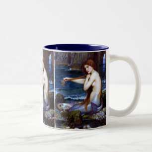 Taza Bicolor Waterhouse: La sirena