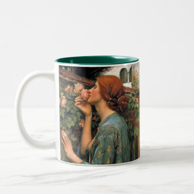 Taza Bicolor Waterhouse: Olor de rosas (Izquierda)