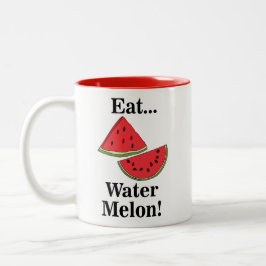 Taza Bicolor Watermelon Funny Summer Fruit