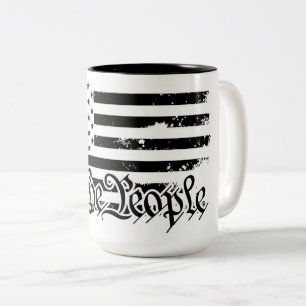 Taza Bicolor We the People Coffee Mug
