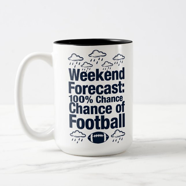 Taza Bicolor Weekend Forecast: Football (Izquierda)