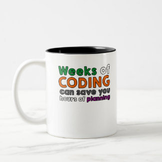 Taza Bicolor Weeks of coding
