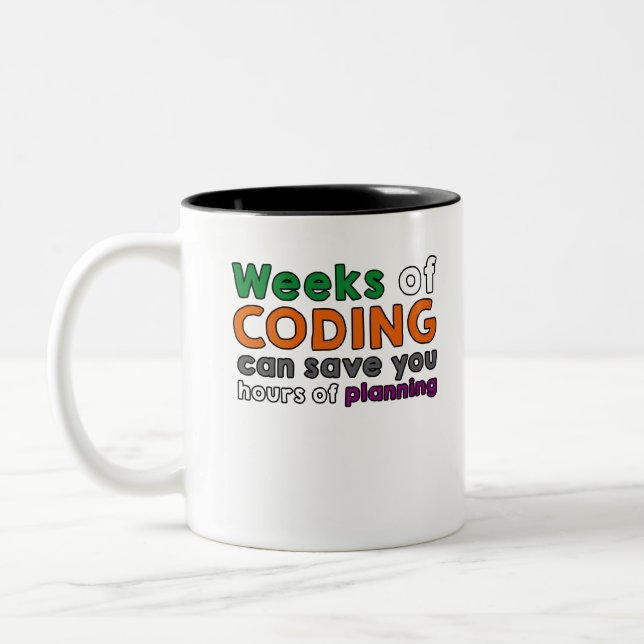 Taza Bicolor Weeks of coding (Izquierda)