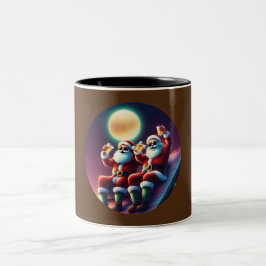 Taza Bicolor Weihnachtsmann - Kaffeetasse