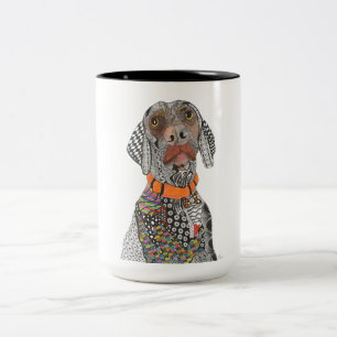 Taza Bicolor Weimaraner Mug