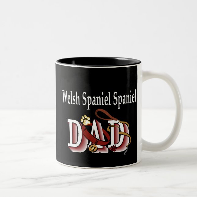 Taza Bicolor Welsh Springer Spaniel Dad Mug (Derecha)