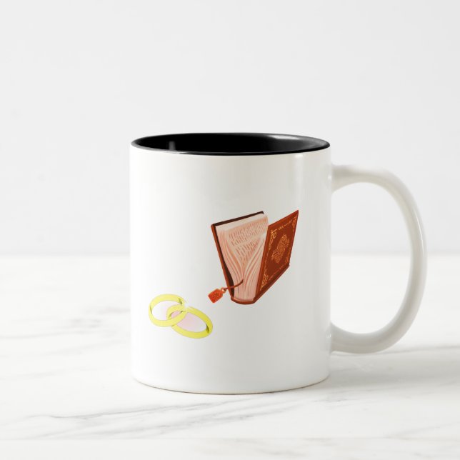 Taza Bicolor We're Engaged Terracotta Engagement Party Photo In (Derecha)