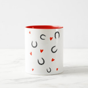 Taza Bicolor Western Horseshoe Heart – Country Mug
