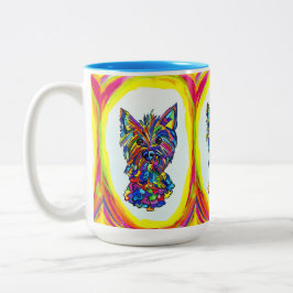 Taza Bicolor Westie BG Love Mug