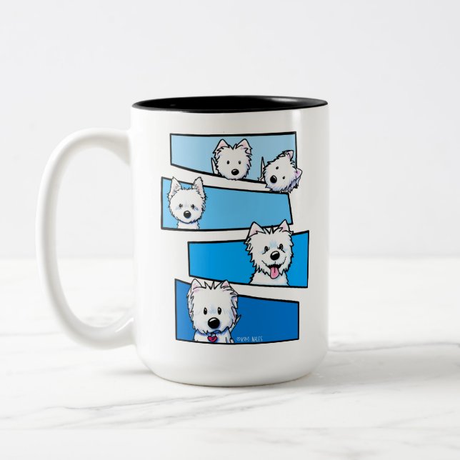 Taza Bicolor Westievision Westie Terrier Lover  (Izquierda)