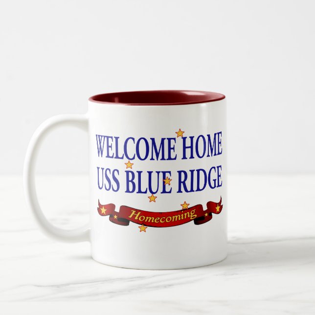 Taza Bicolor WH USS Blue Ridge 2 (Izquierda)