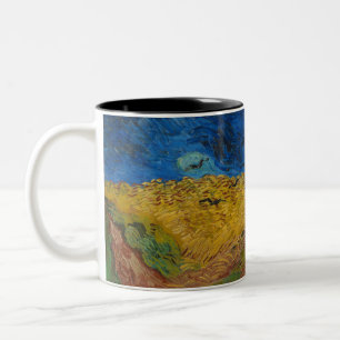 Taza Bicolor Wheatfield con cuervos