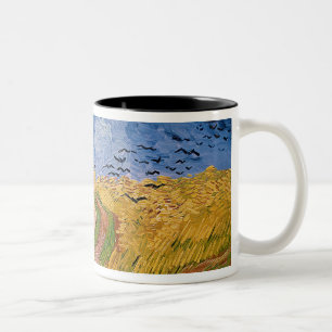 Taza Bicolor Wheatfield con los cuervos, 1890 de Vincent van