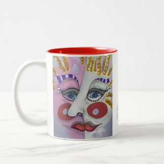 Taza Bicolor Whimsical Face Mug