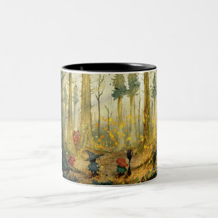 Taza Bicolor Whimsical Forest Witch Mug