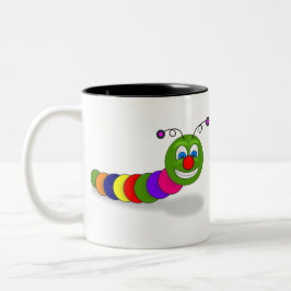 Taza Bicolor Whimsical Garden Bug
