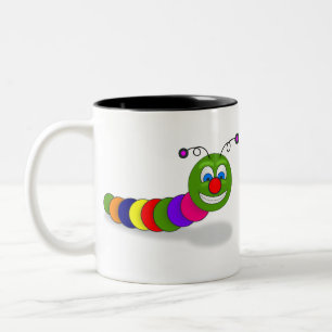 Taza Bicolor Whimsical Garden Bug