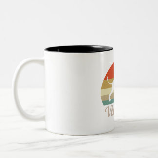Taza Bicolor Whippet Dog Lover | Estilo de época