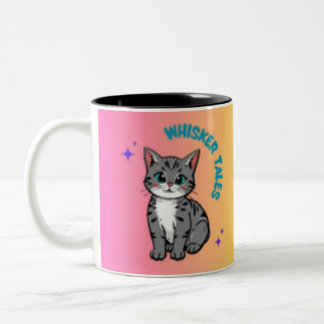 Taza Bicolor Whiskers & Tales - Mug de Cat Lover