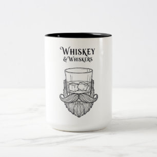 Taza Bicolor Whiskey y Whiskers