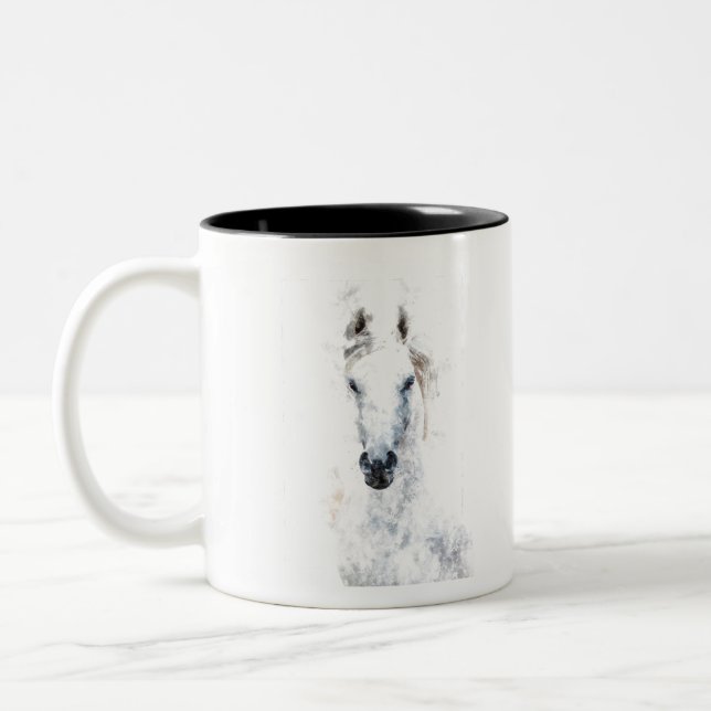 Taza Bicolor White Horse (Izquierda)
