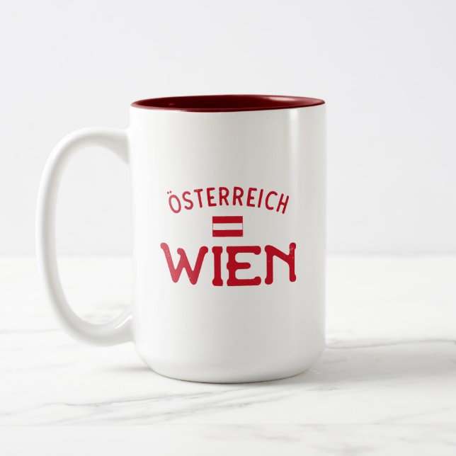 Taza Bicolor Wien Osterreich (Viena, Austria) (Izquierda)