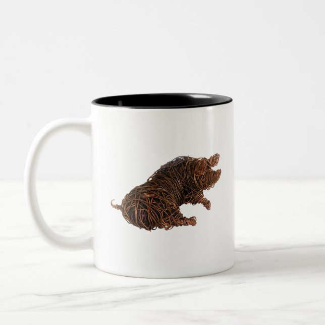 Taza Bicolor Wilbur - un cerdo con discernimiento. (Izquierda)