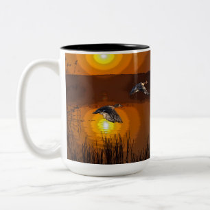 Taza Bicolor Wilderness Sunset Duck