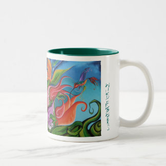 Taza Bicolor Wildflowers
