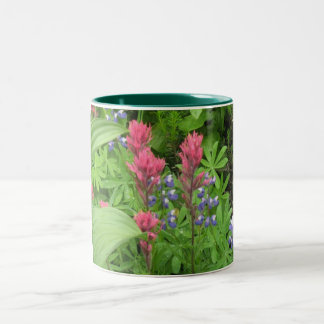 Taza Bicolor Wildflowers de la garganta