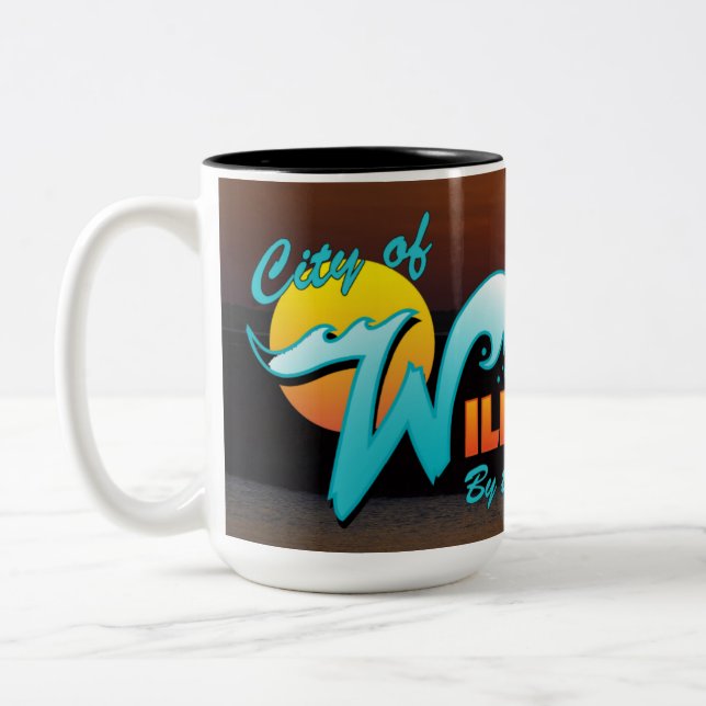 Taza Bicolor Wildwood NJ Mug (Izquierda)
