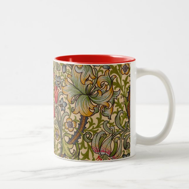 Taza Bicolor William Morris Golden Lily Antique (Derecha)