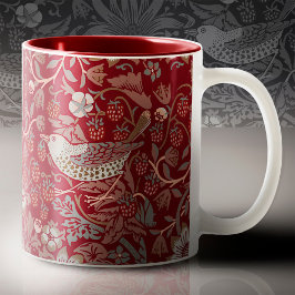 Taza Bicolor William Morris Strawberry Thief Coffee Mug