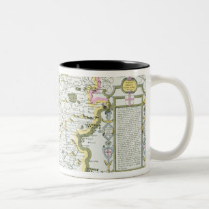 Taza Bicolor Wiltshire, grabado por Jodocus Hondius