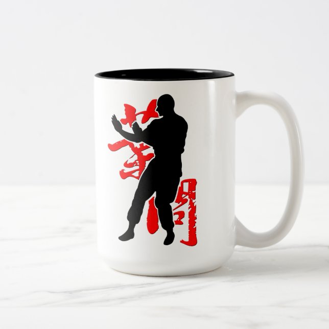 Taza Bicolor Wing Chun "Ip Man" (Derecha)