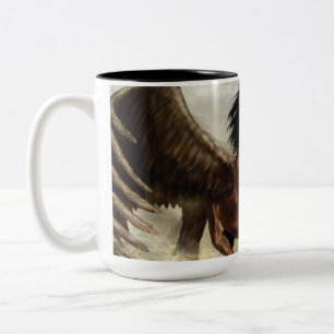 Taza Bicolor Winged Pegasus  