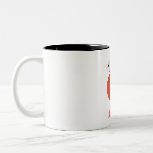 Taza Bicolor Winner Biker Retro Style Freedom (Izquierda)