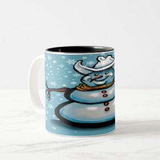 Taza Bicolor Winter Cowboy