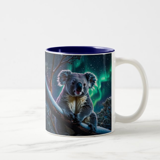 Taza Bicolor Winter Koala y Southern Lights (Derecha)