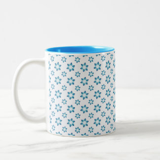 Taza Bicolor Winter Mugs with Snowflakes