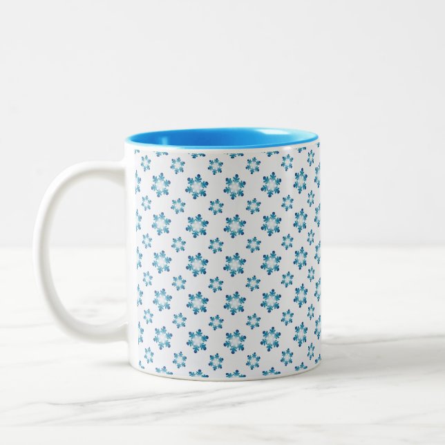 Taza Bicolor Winter Mugs with Snowflakes (Izquierda)